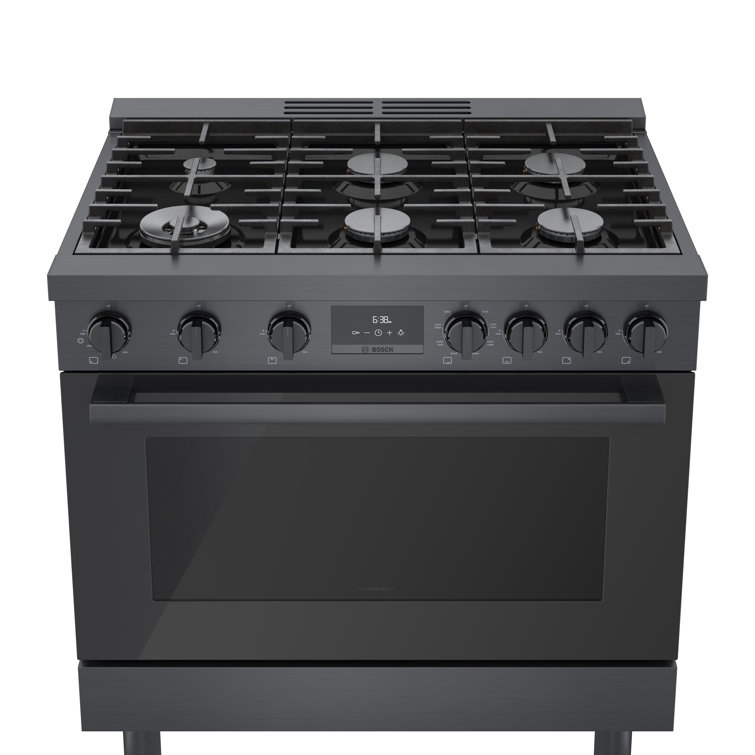 Bosch 800 Series 36 Inch Industrial Style Dual Fuel Free